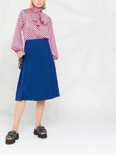 MSGM polka-dot print blouse outlook