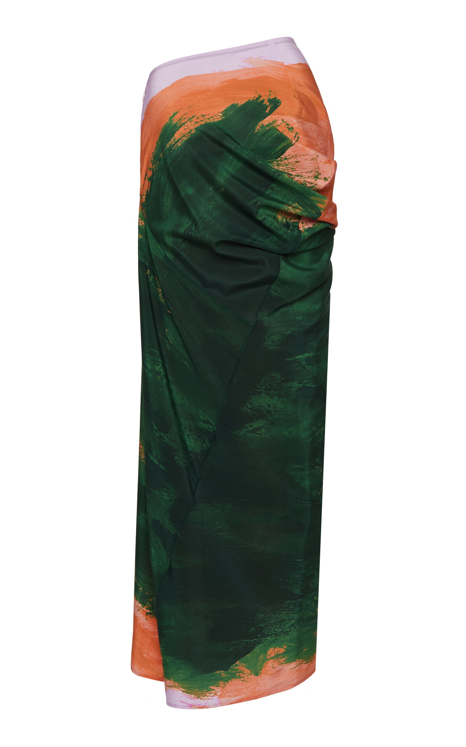 Saren Printed Silk-Blend Maxi Skirt multi - 3