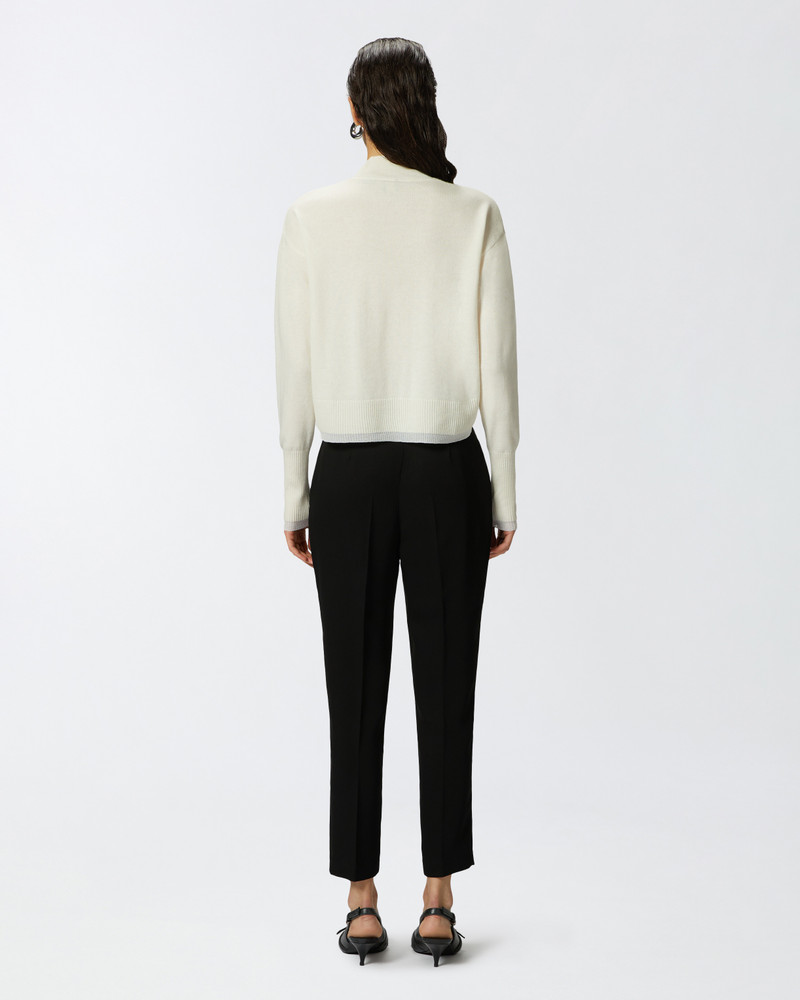 ELEGANT TECHNICAL FABRIC TROUSERS 4