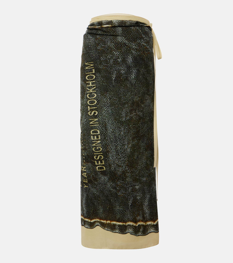 Logo cotton scarf - 1