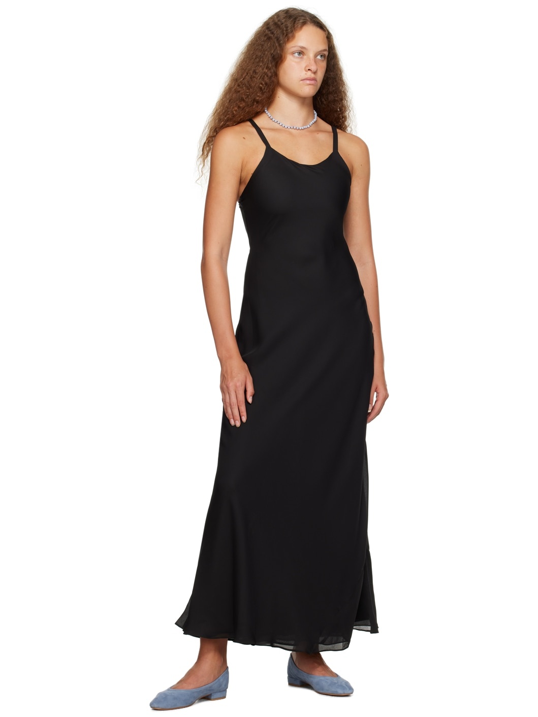 Black Georgie Maxi Dress - 4