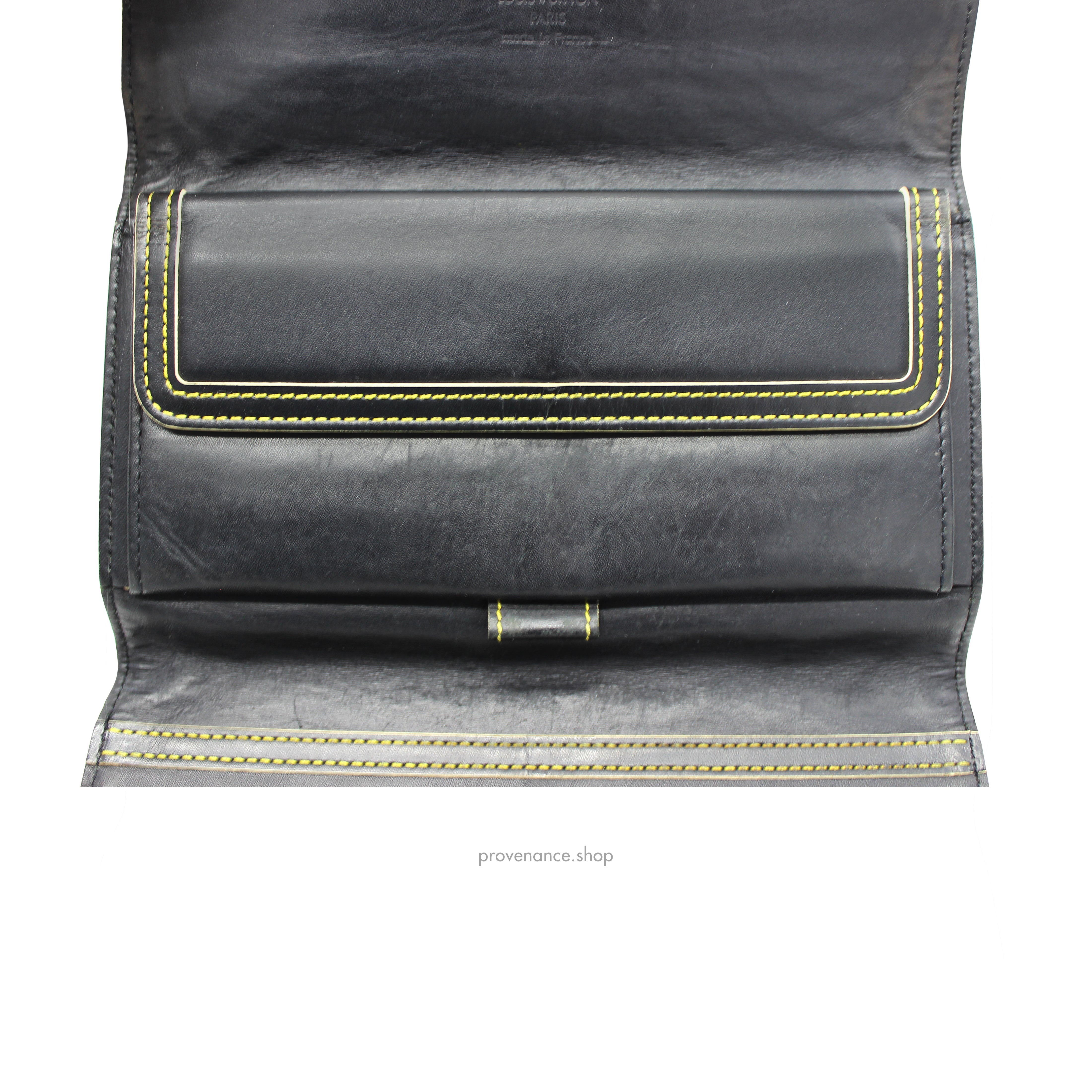 Louis Vuitton x Marc Jacobs International Wallet - Black Suhali Noir Leather - 9