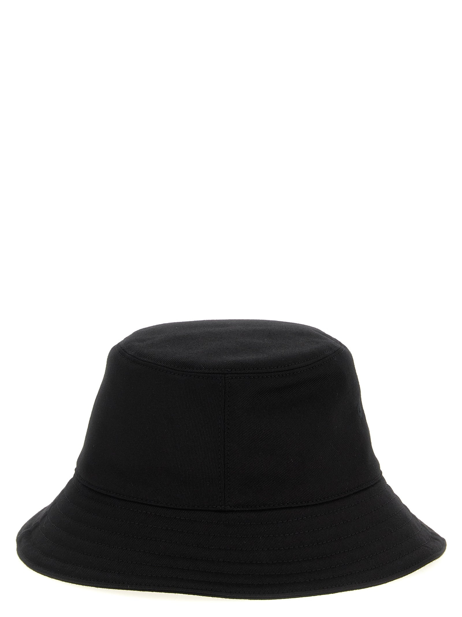 Logo Embroidery Bucket Hat Hats Black - 3