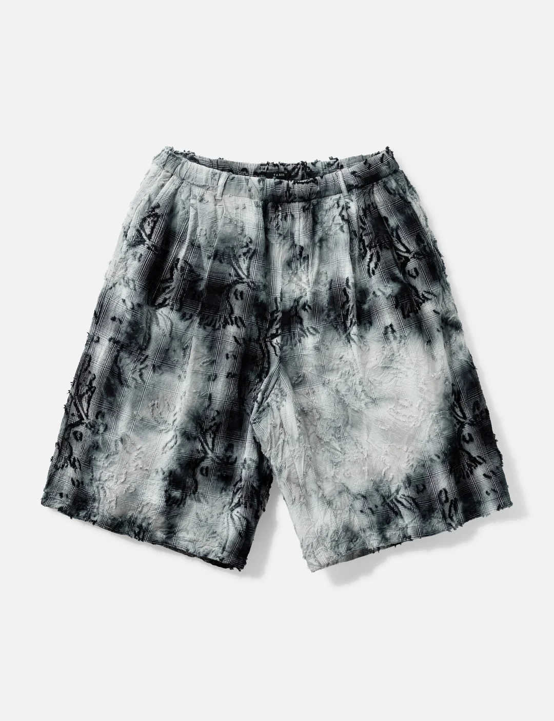 TIE-DYE CHECK SHORT PANTS - 1