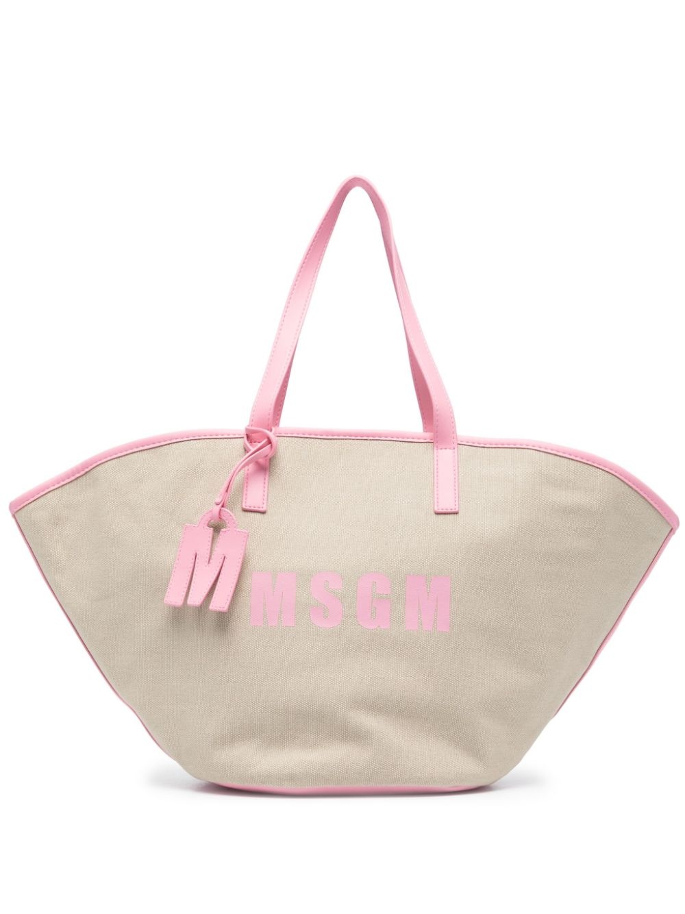 New logo-print tote bag - 1