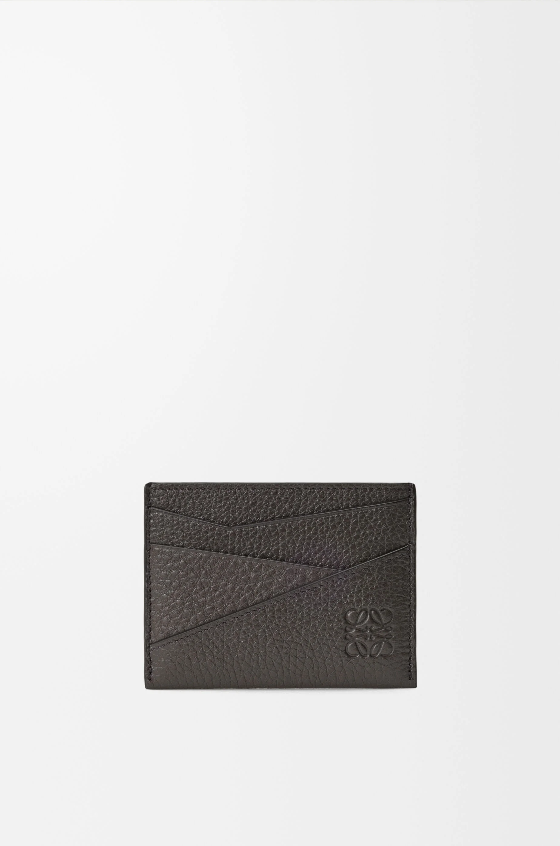 Puzzle plain cardholder in supple grained calfskin - 1