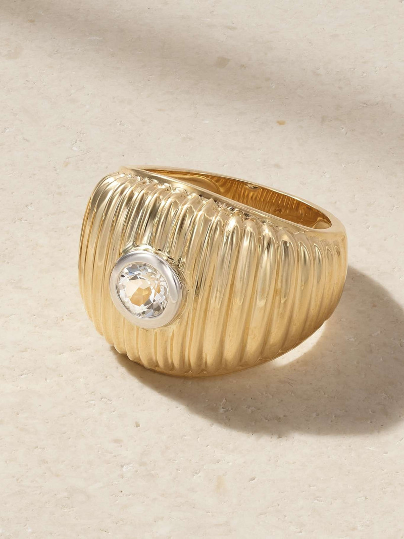 9-karat gold topaz ring Gold - 1