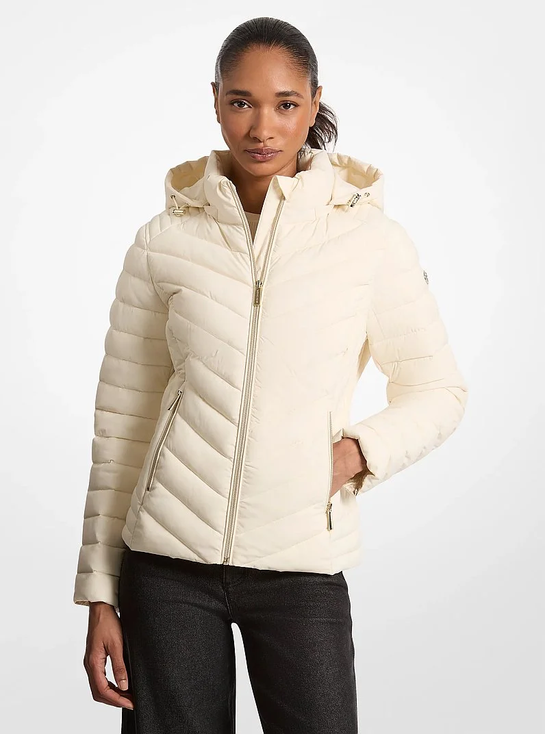 Chevron Quilted Jacket - 1