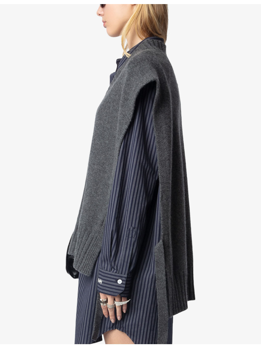 Maddy sleeveless cashmere jumper - 3