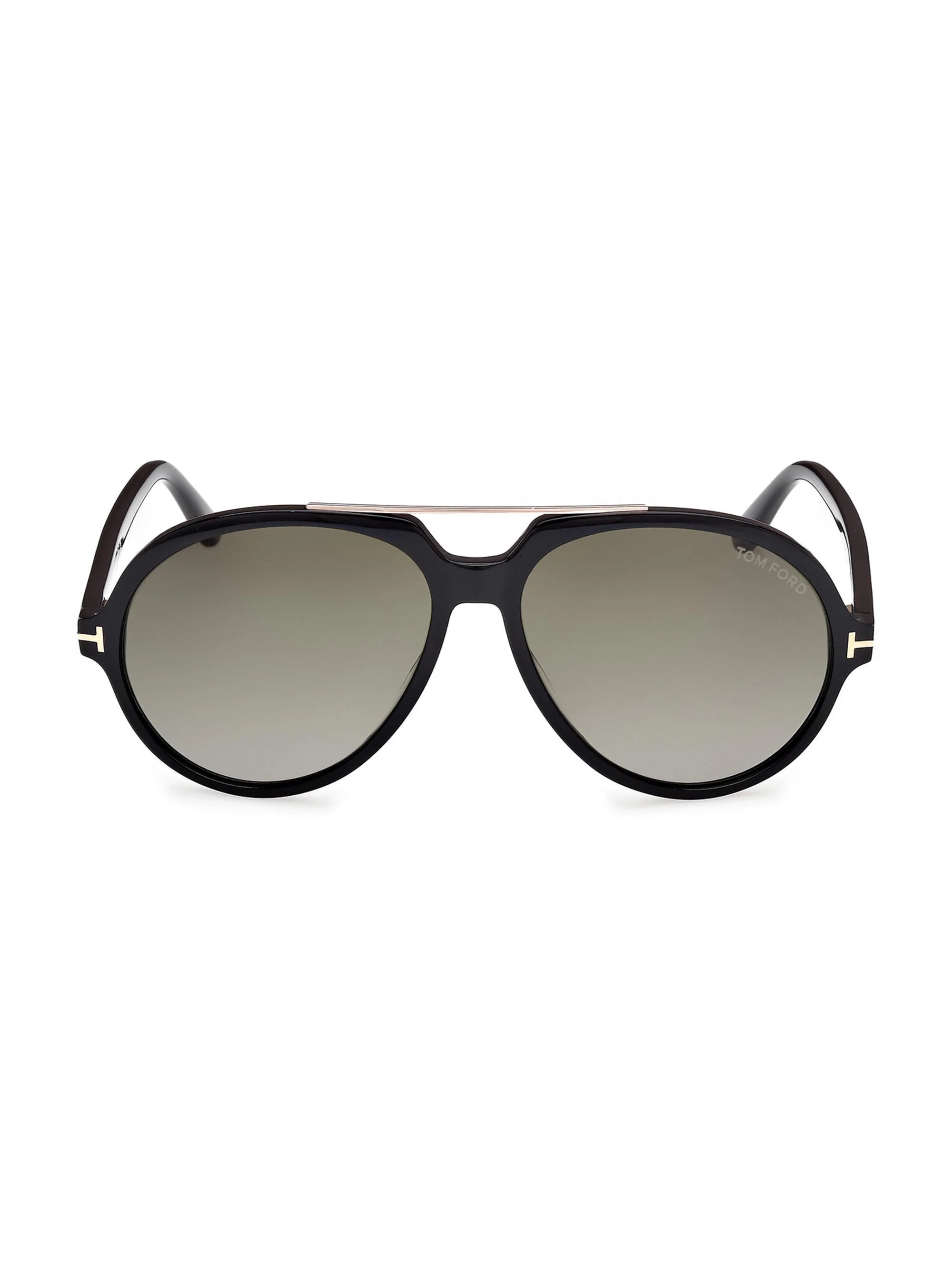 Men's Aalton 59MM Round Sunglasses - Black - 1