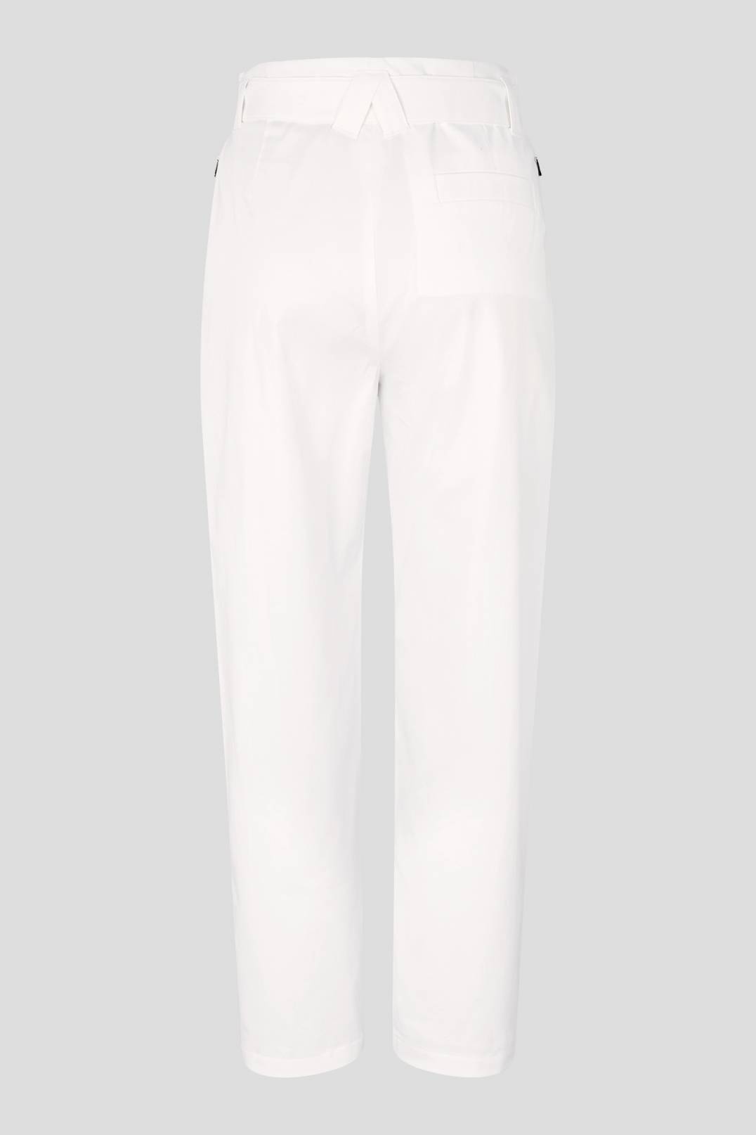 MARYAN 7/8 TROUSERS IN WHITE - 6