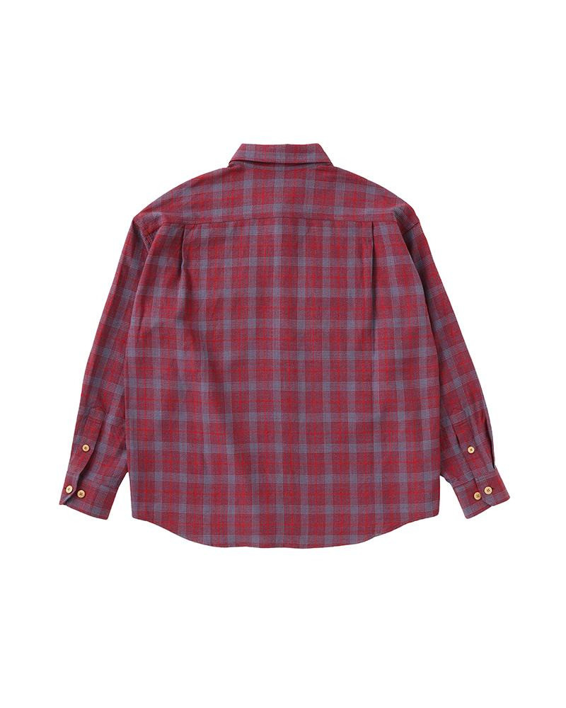 visvim LUMBER CHECK L/S RED outlook