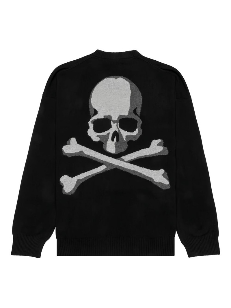 mastermind JAPAN skull intarsia-knit sweater outlook