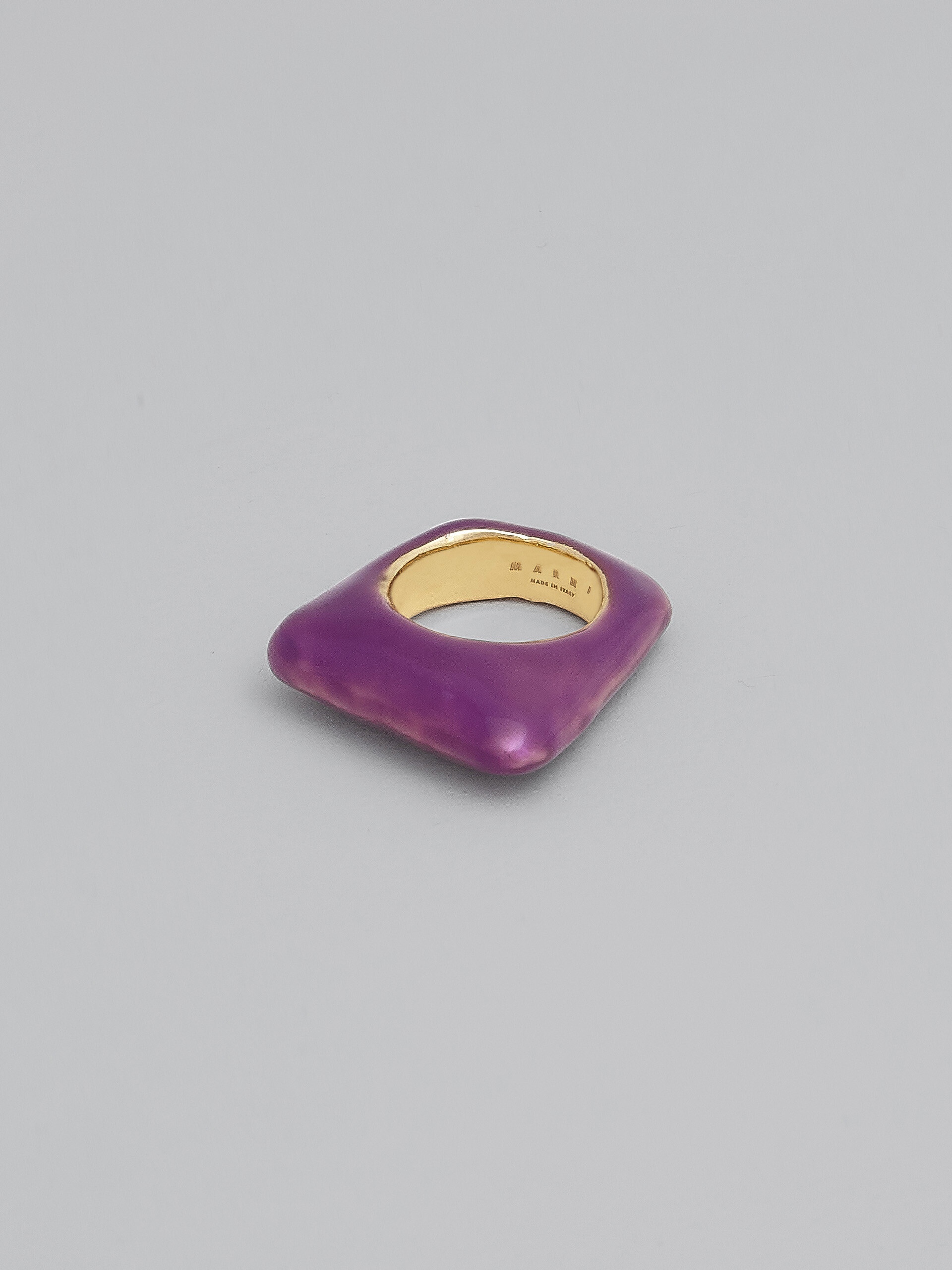 TRAPEZE PURPLE RING - 4
