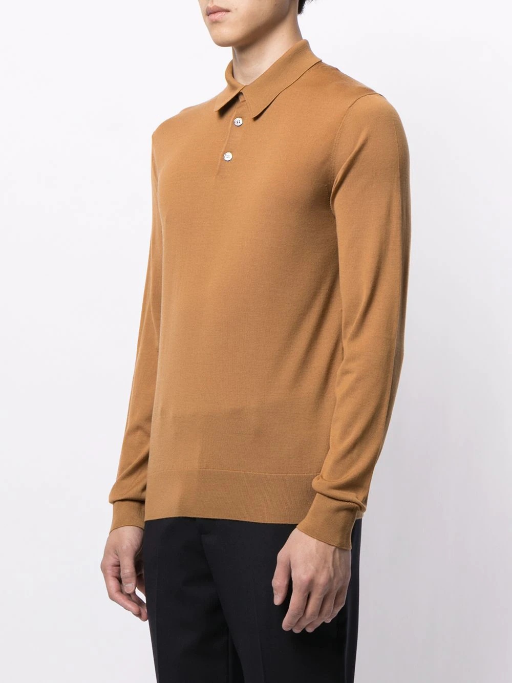 long-sleeve polo shirt - 3