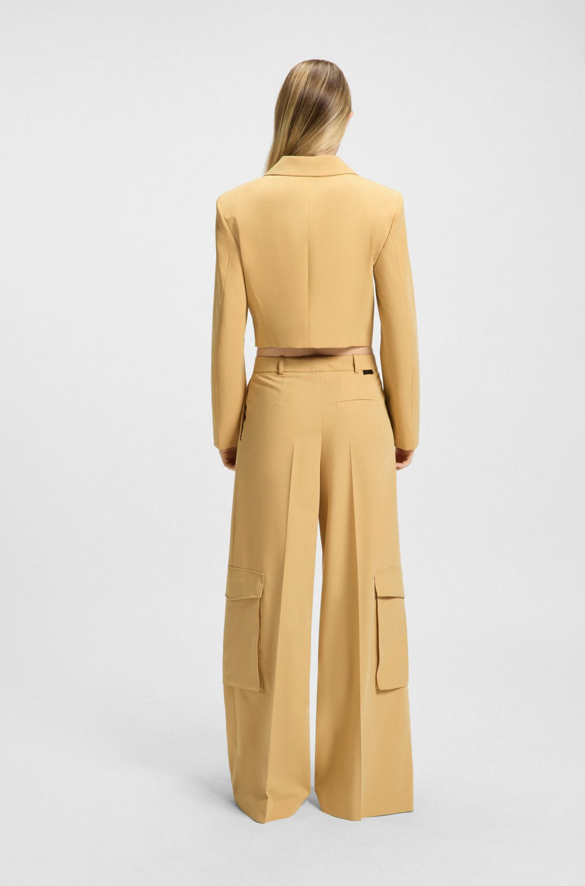RELAXED-FIT CARGO TROUSERS IN STRETCH FABRIC - 4