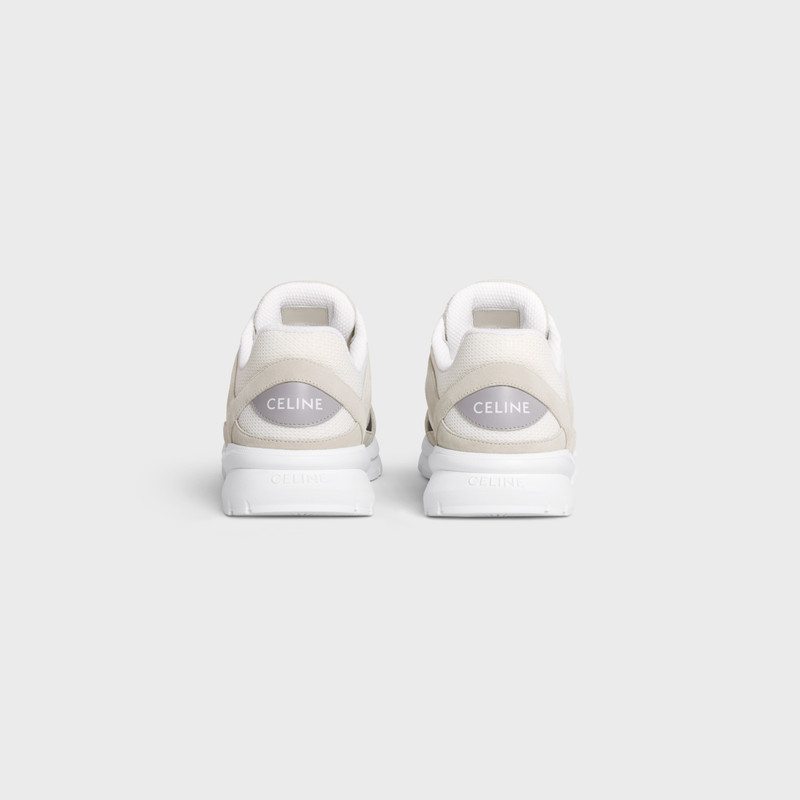 CELINE CELINE RUNNER CR-03 LOW LACE-UP SNEAKER in MESH, SUEDE CALFSKIN AND CALFSKIN outlook