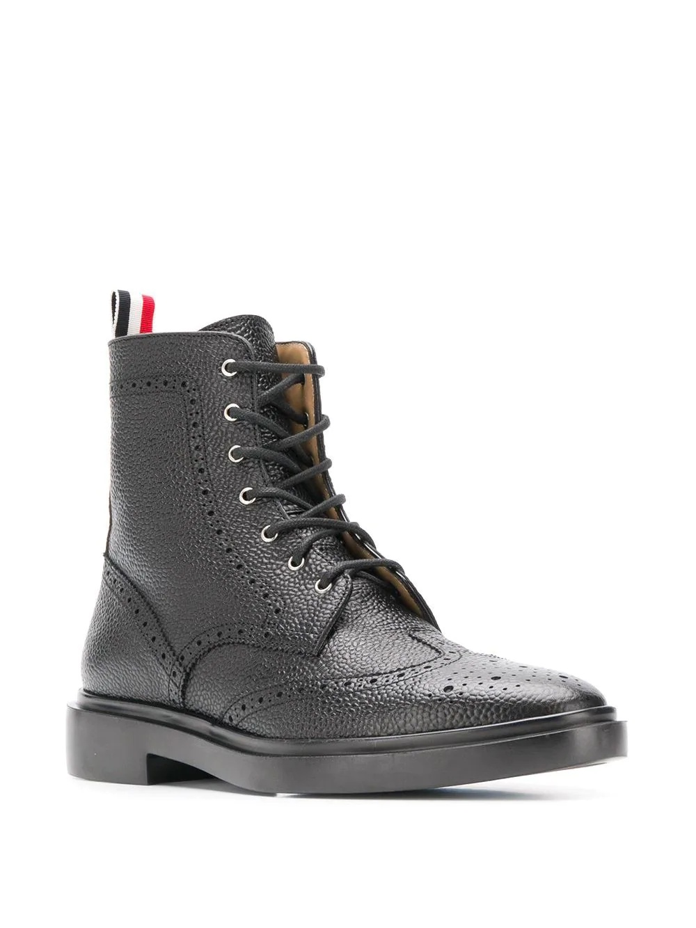 brogue-detail ankle boots - 2