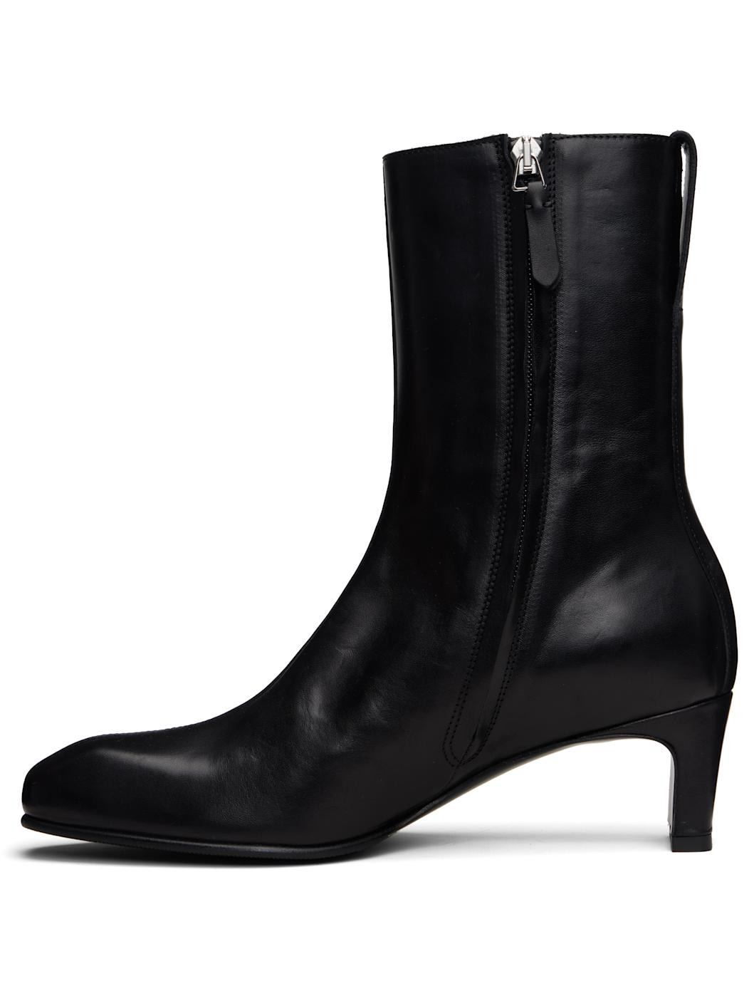 Black Karasu Heel Boots - 3