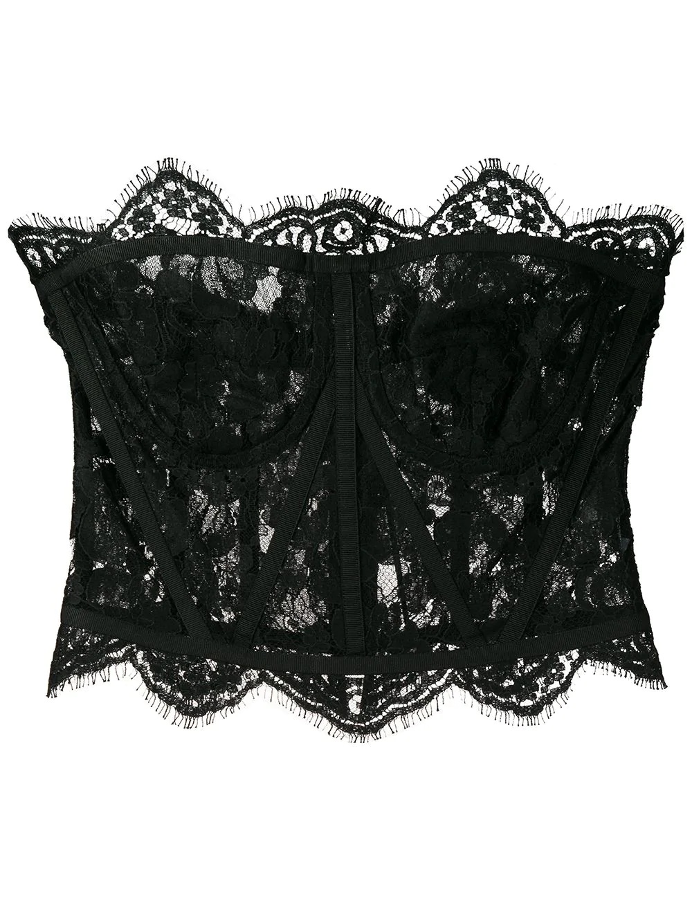 floral lace corset top - 1