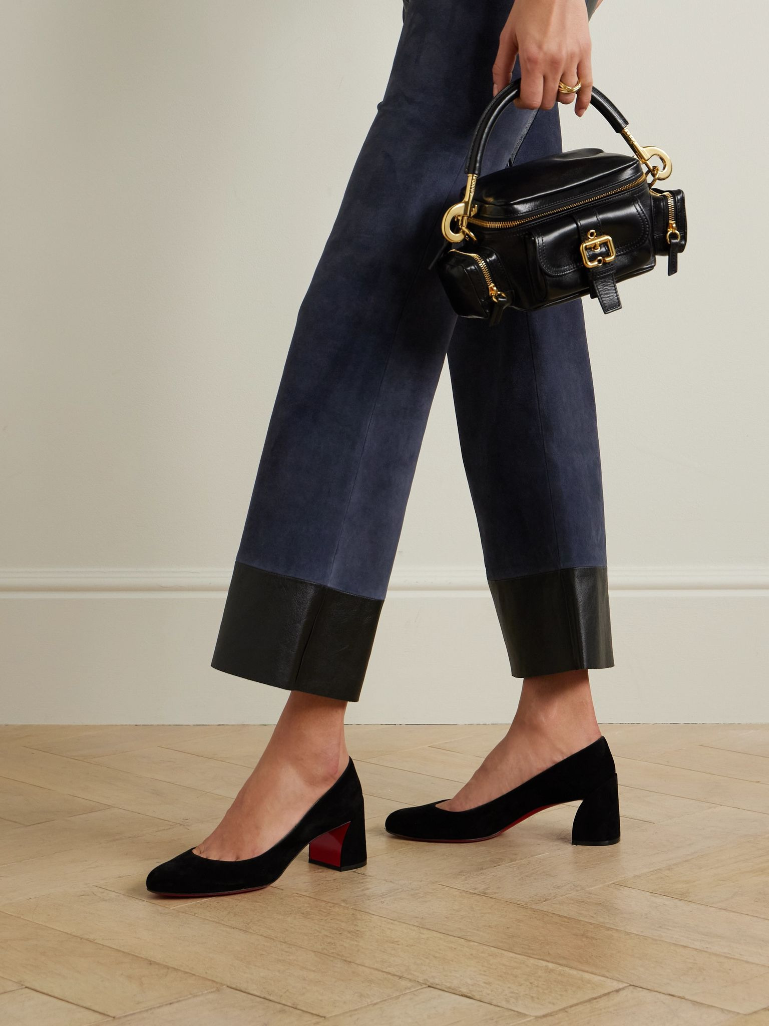 Miss Sab 55 suede pumps Black - 2