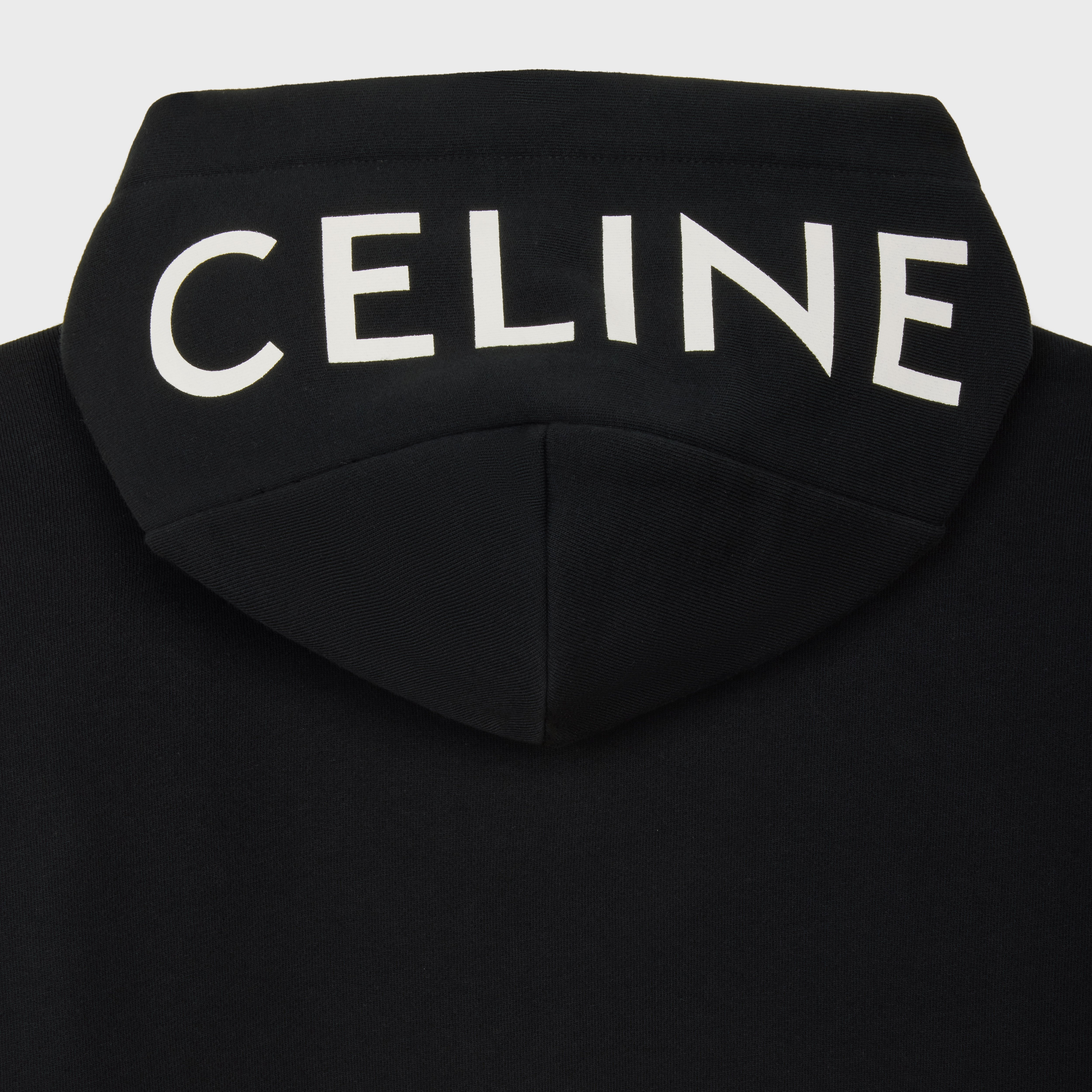 celine loose hoodie in COTTON FLEECE - 3
