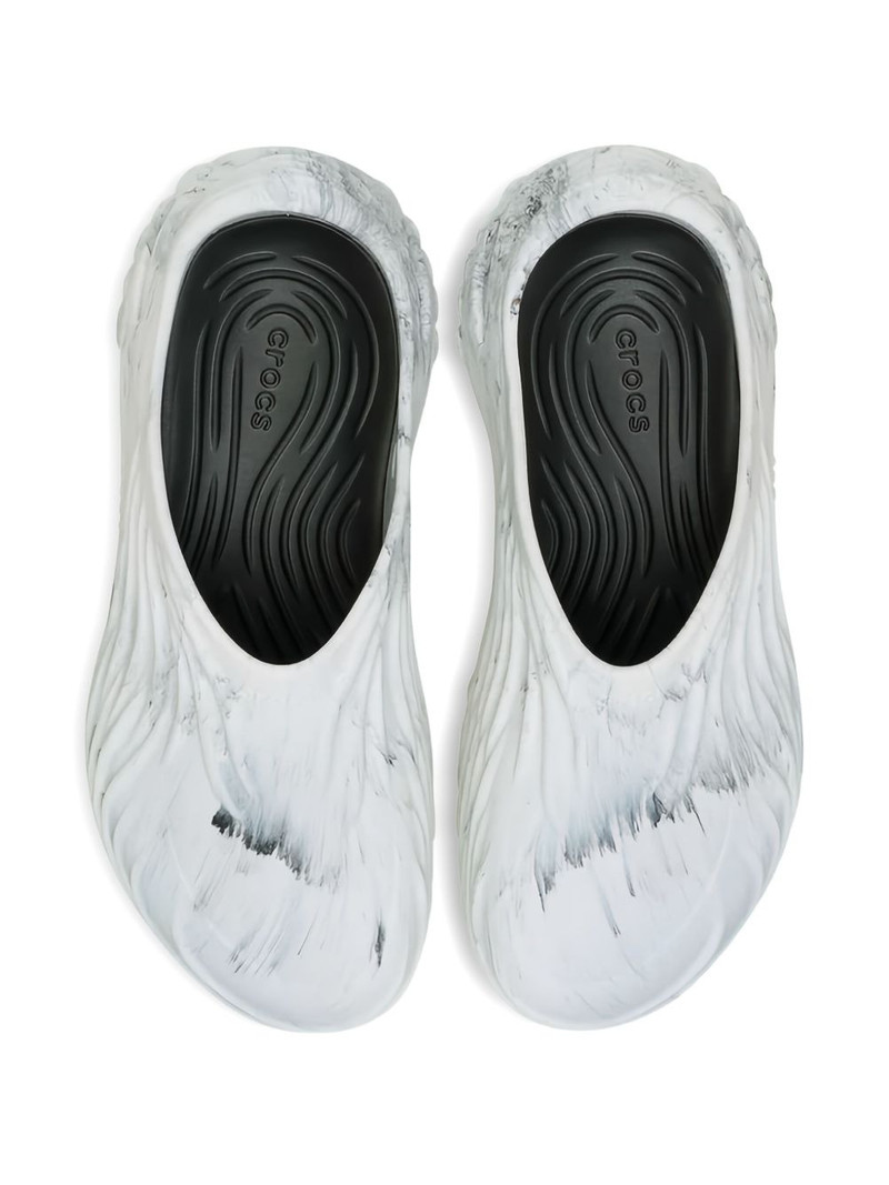 crocs Echo Wave "Marbled White" clogs outlook