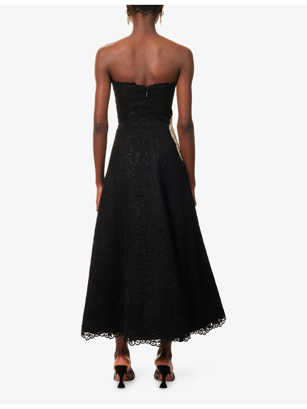 Hallis Crystal Woven Midi Dress - 4