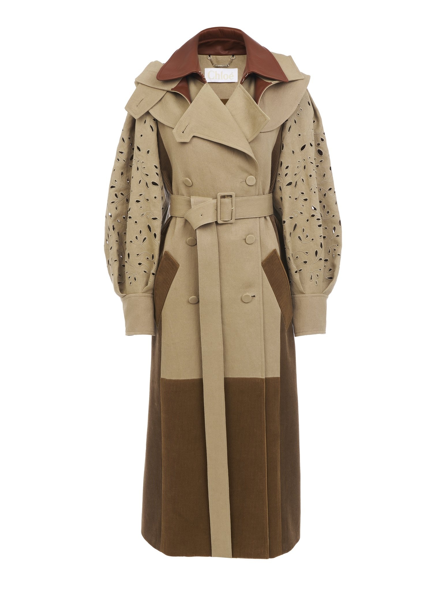 HOODED TRENCH COAT - 1