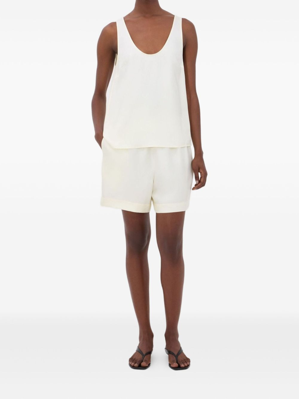 Arl elasticated-waistband silk shorts - 2