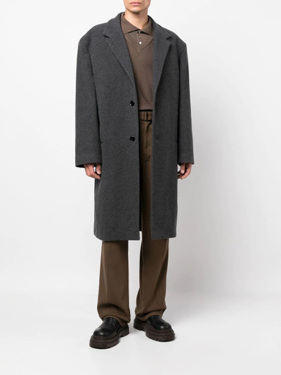 Lemaire single-breasted oversized coat outlook