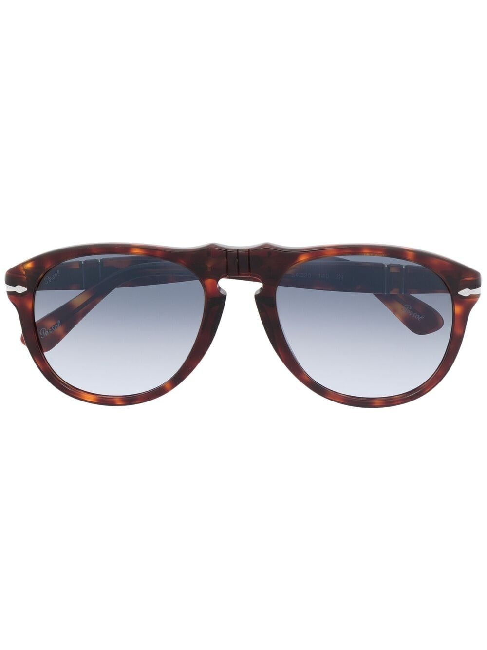 tortoiseshell-effect pilot-frame sunglasses - 1