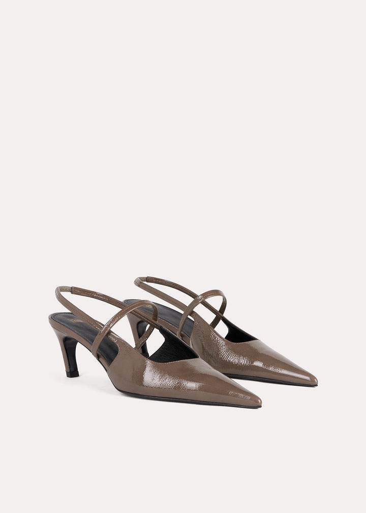 The Sharp Slingback taupe - 3