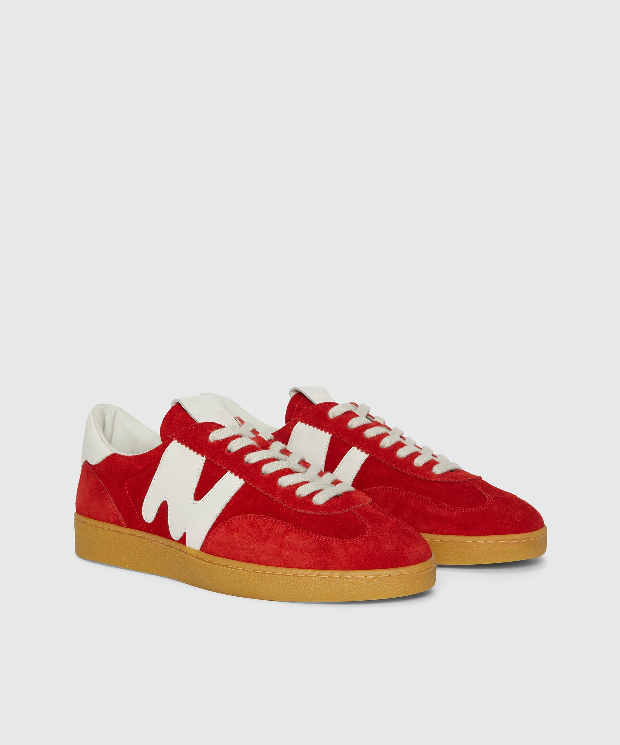 Red Retrò Trainer sneakers in "TheMwave" suede - 3
