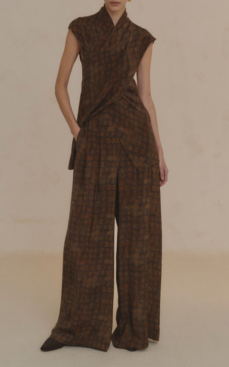 Cassiopea Printed Wide-Leg Pants print - 2