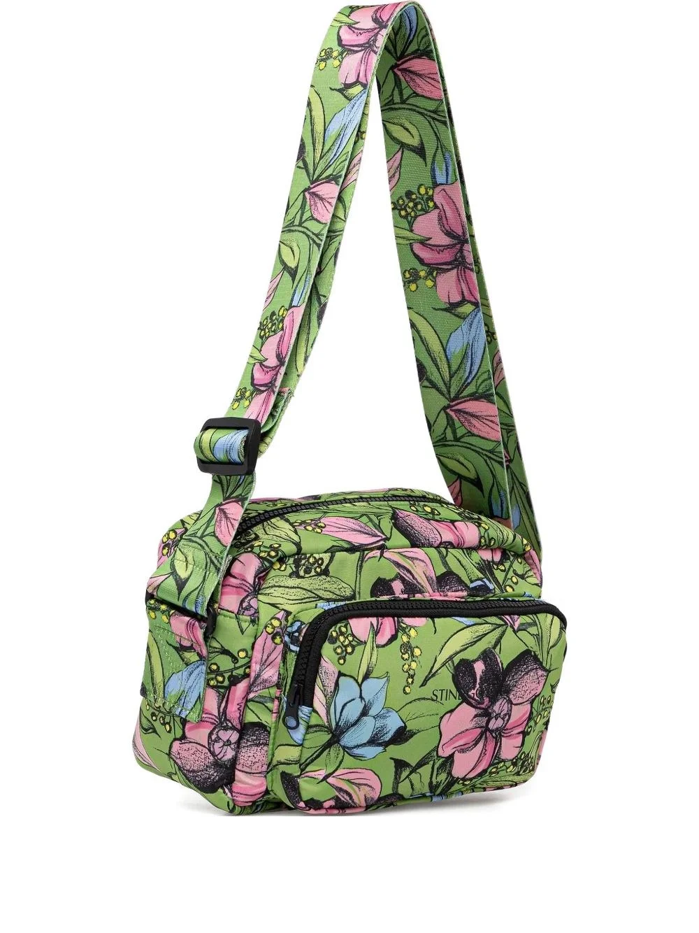 floral-print cross body bag - 1