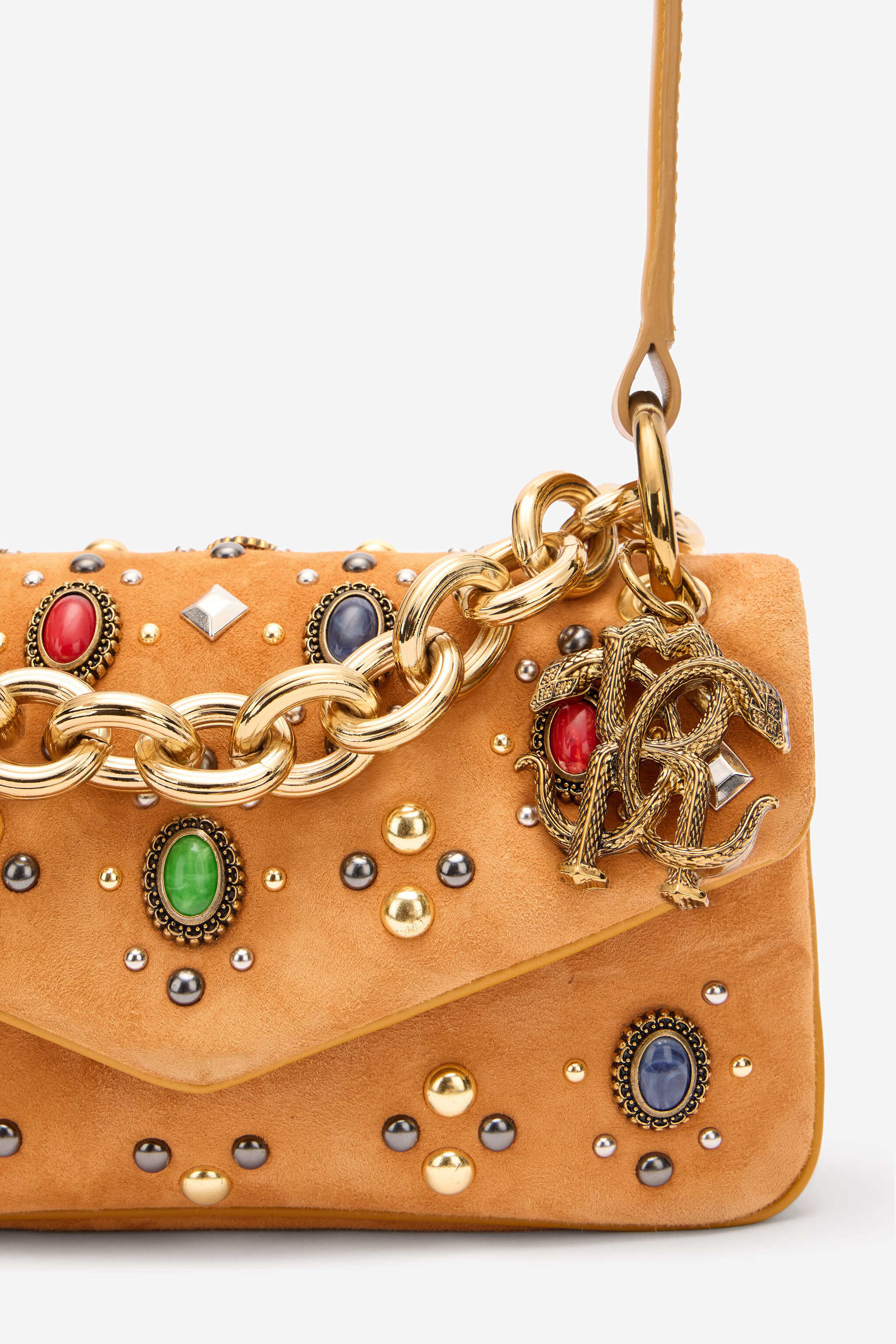 Small Bag With Stones And Chain - 4