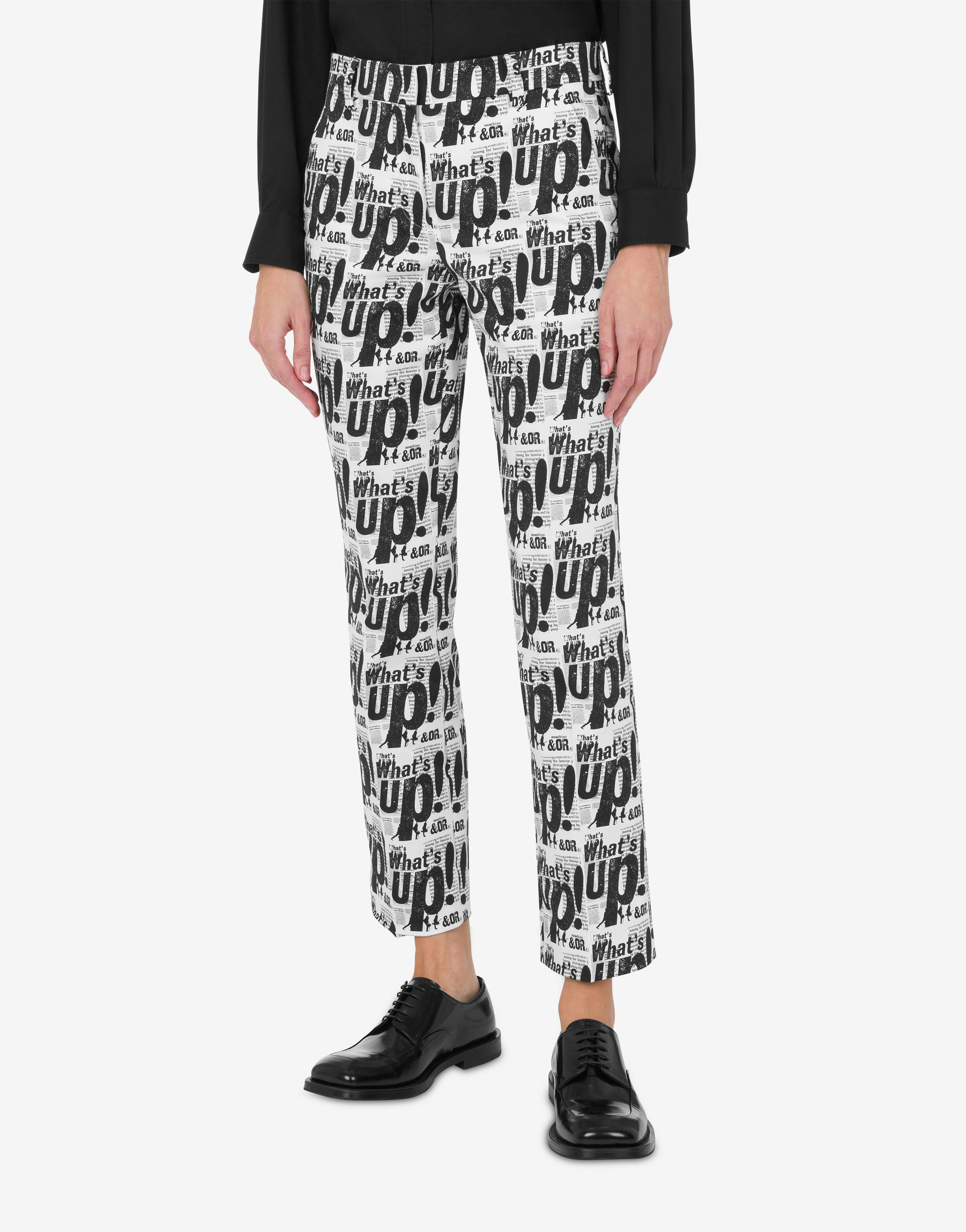 STRETCH COTTON SATIN PANTS 'WHAT'S UP' - 2