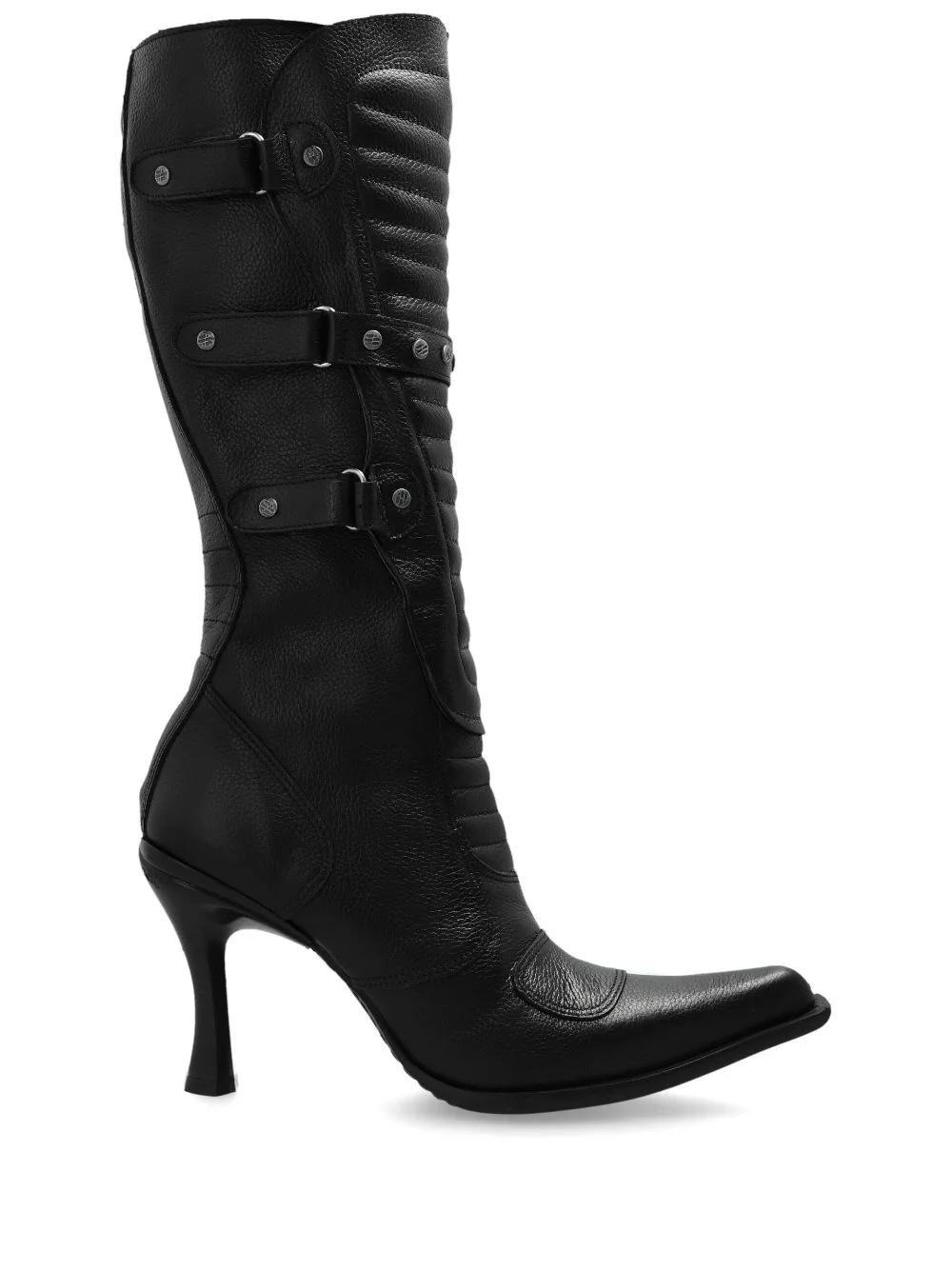 studded leather boots - 1