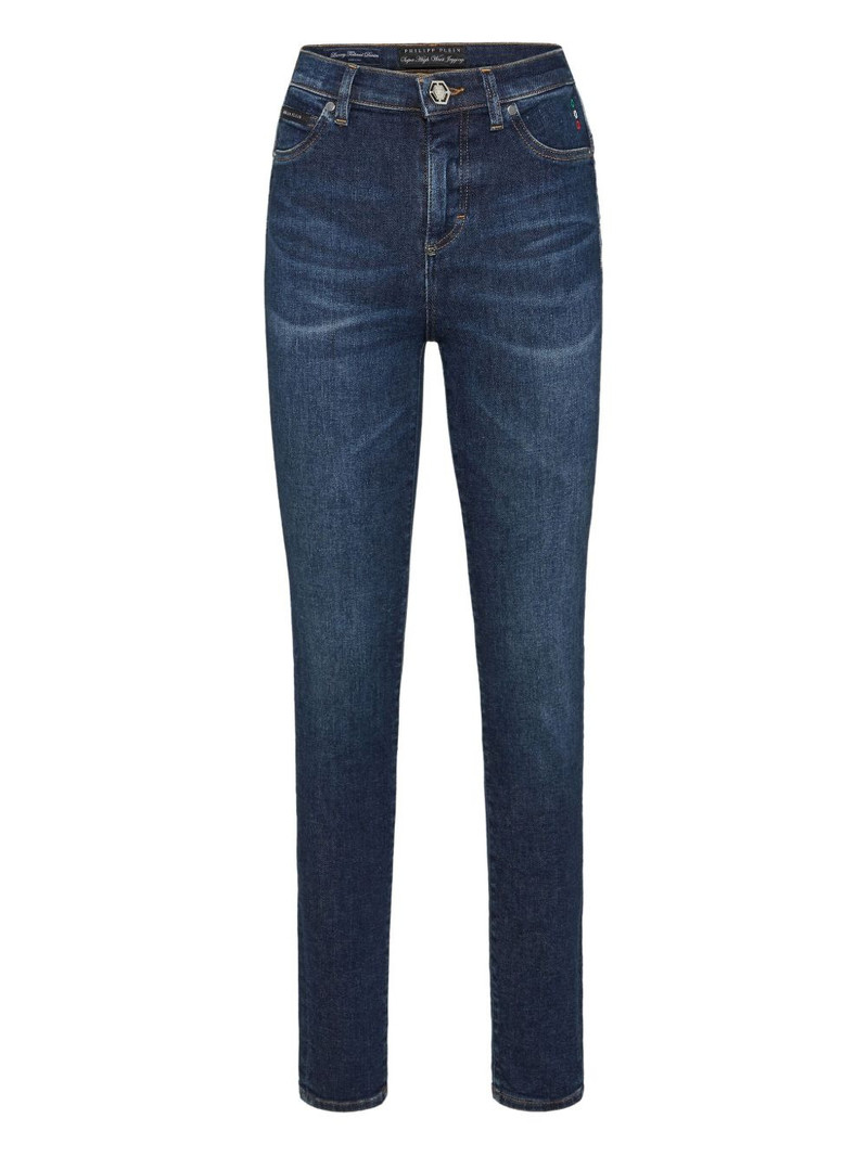logo-plaque jeans 1