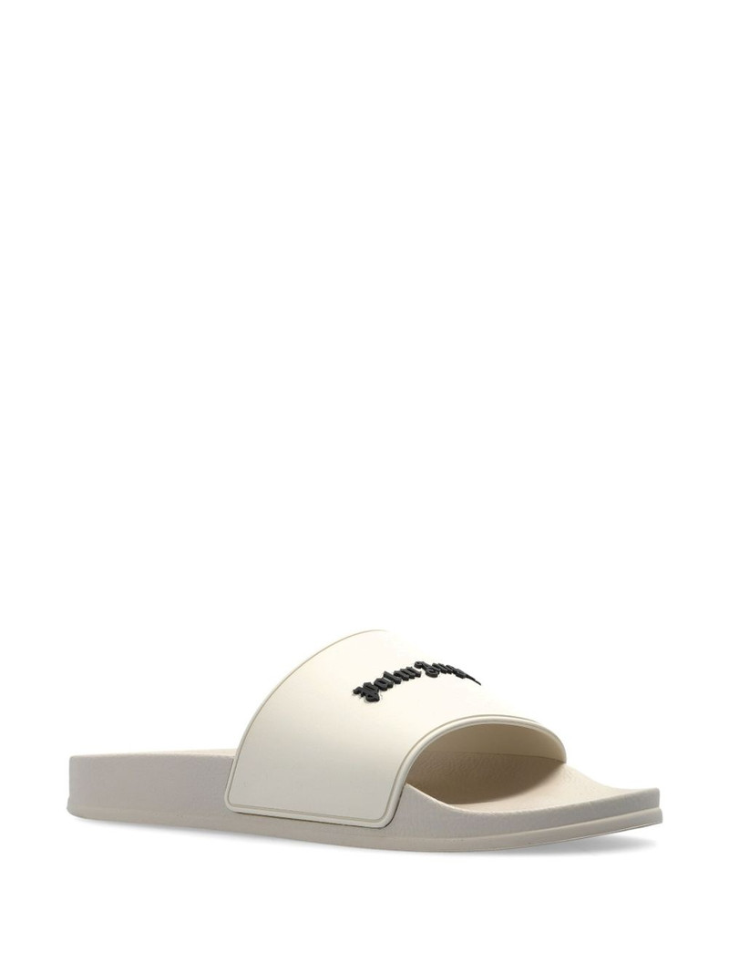 Palm Angels logo-appliqué slides outlook
