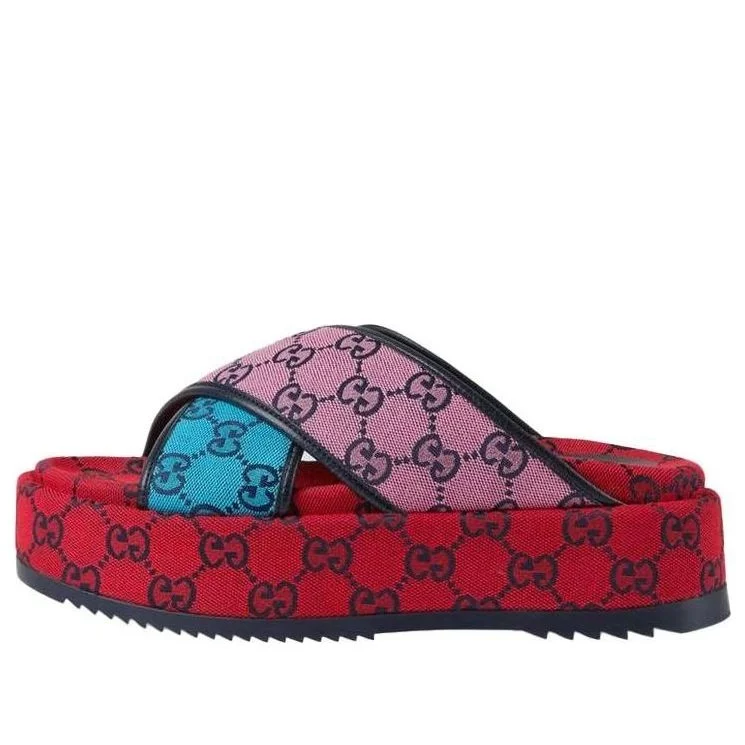 (WMNS) Gucci GG Platform Sandal 'Multicolor' 663666-2UZU0-4281 - 1