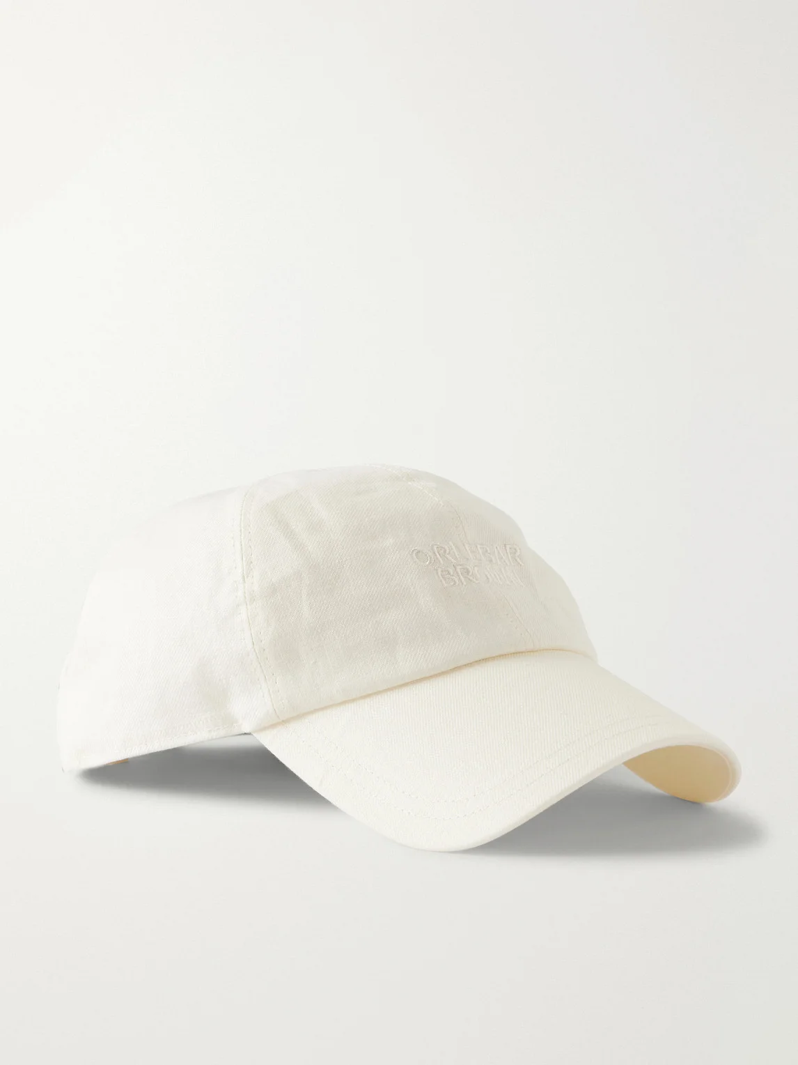 Barney Logo-Embroidered Linen Baseball Cap - 1
