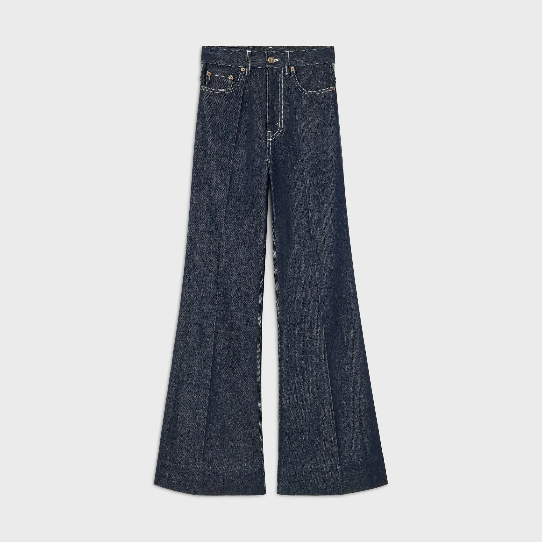flare jeans 003 IN LIGHTWEIGHT cotton DENIM - 1