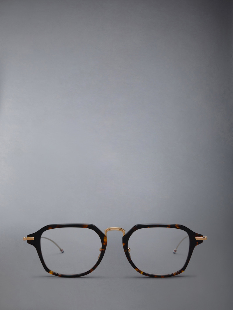 Acetate And Titanium Rectangular Eyeglasses 1