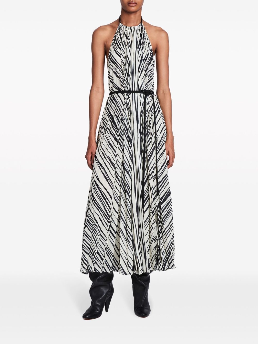Frida halterneck midi dress - 2