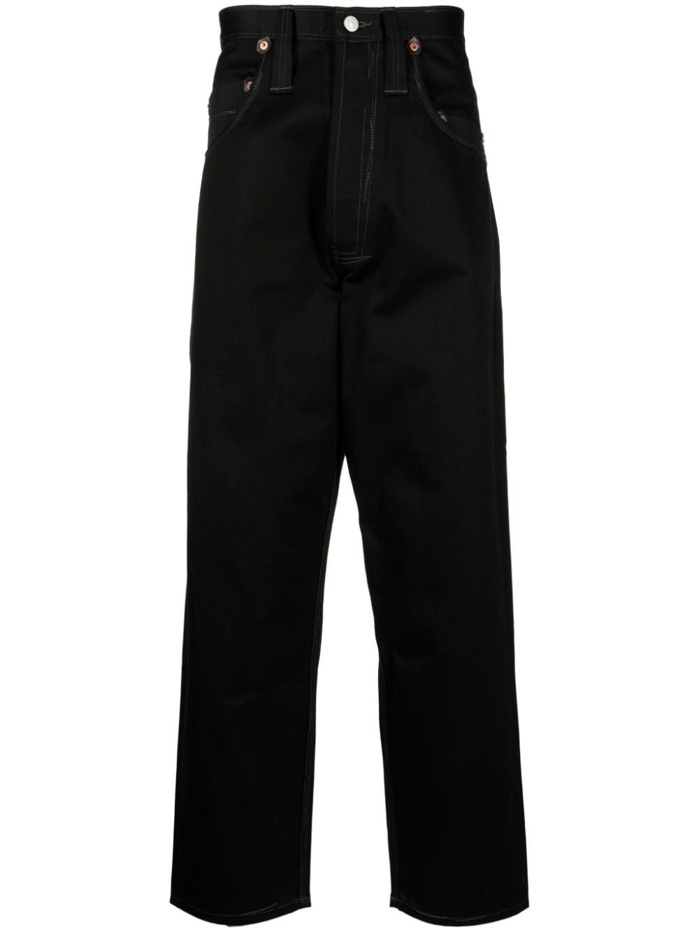 x Levi's decorative-stitching mid-rise drop-crotch jeans - 1