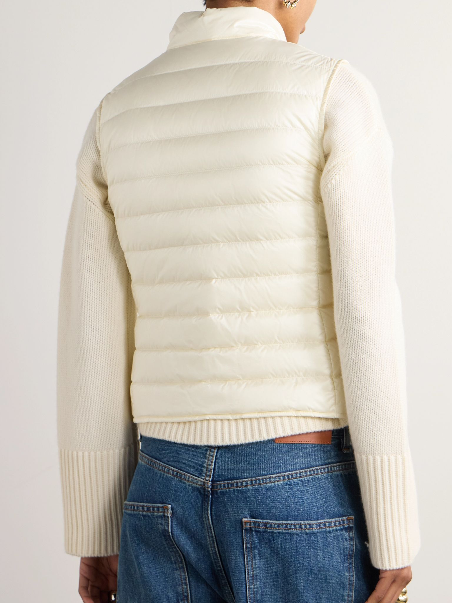 Liane quilted shell down vest White - 4