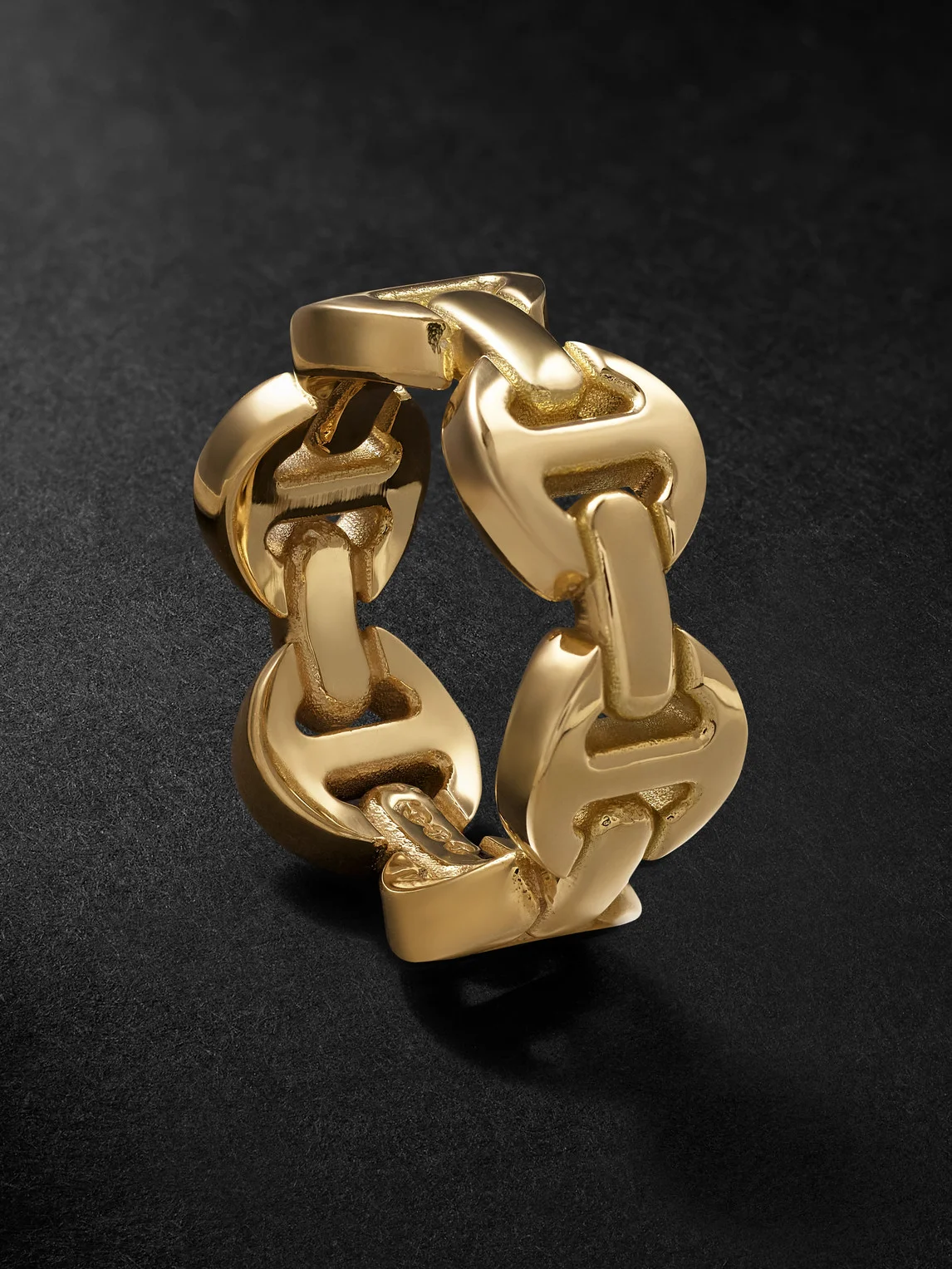 Brute Classic Tri-Link 18-Karat Gold Ring - 1