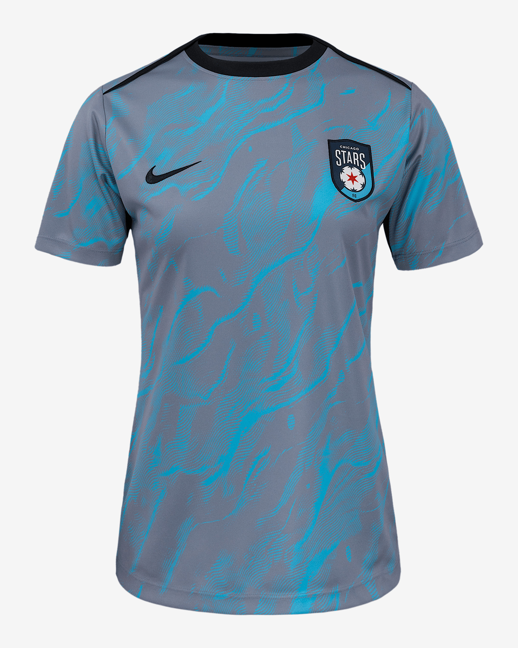 Chicago Stars FC 2025 Women's Nike NWSL Short-Sleeve Pre-Match Top - 1